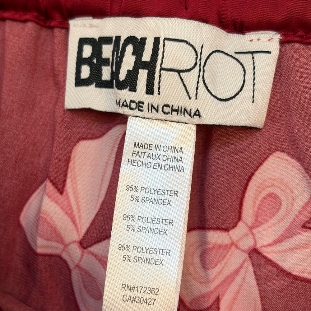 💕Anthropologie💕✨ Beach Riot✨ ✨NWT✨Livy Top & Connie Pant Red Bows Pajama Set - Picture 12 of 14